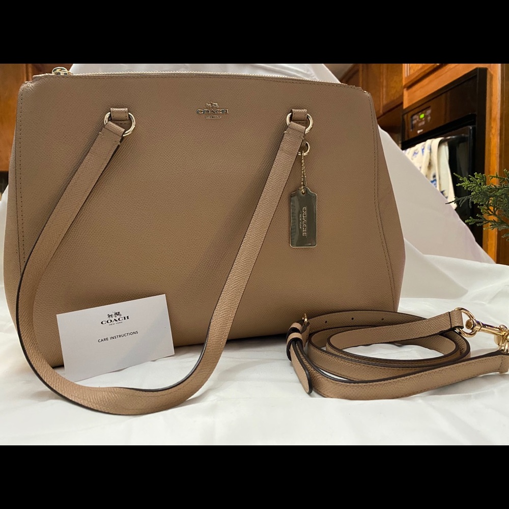 Taupe Coach Bag